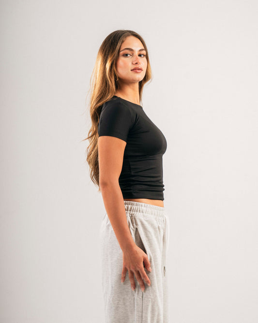 Black basic top