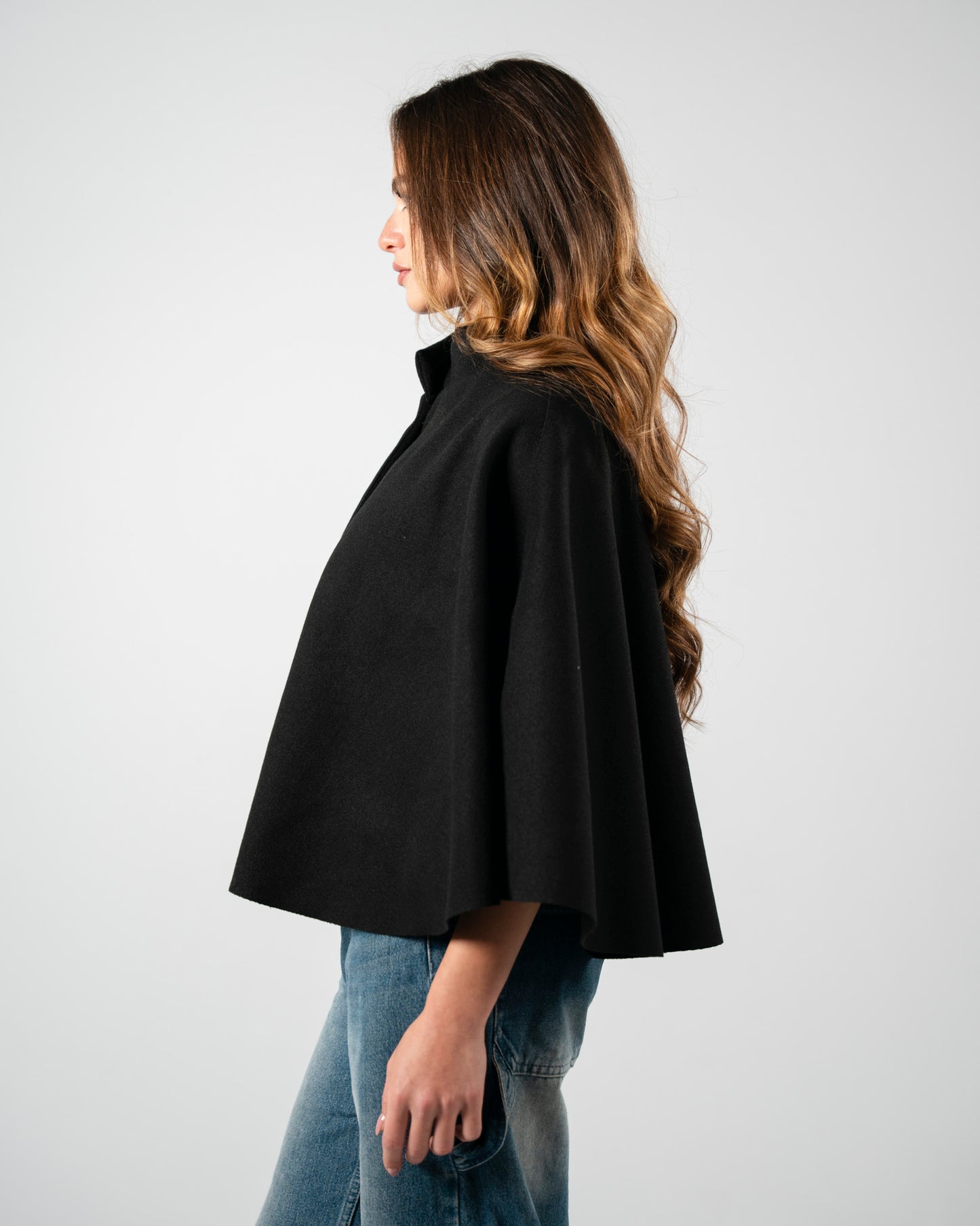 Black Cape Coat