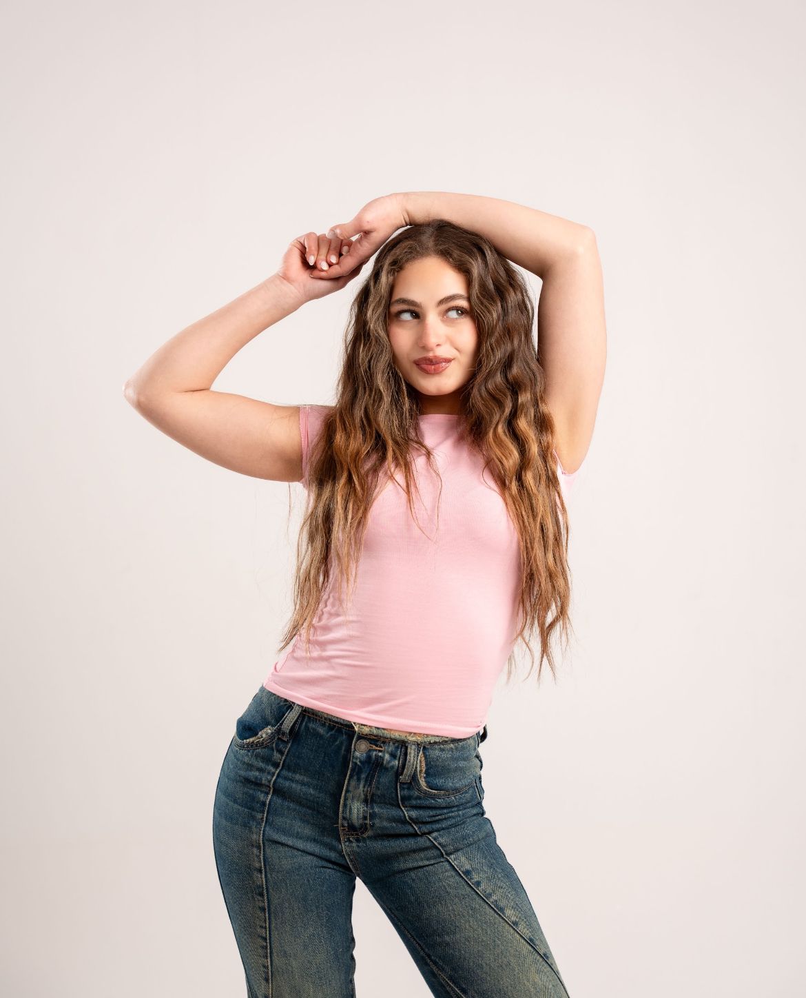 Pink Sleeveless Baby Tee