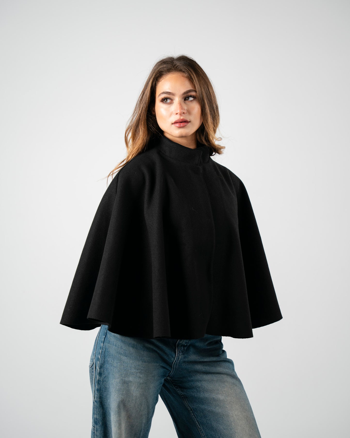 Black Cape Coat