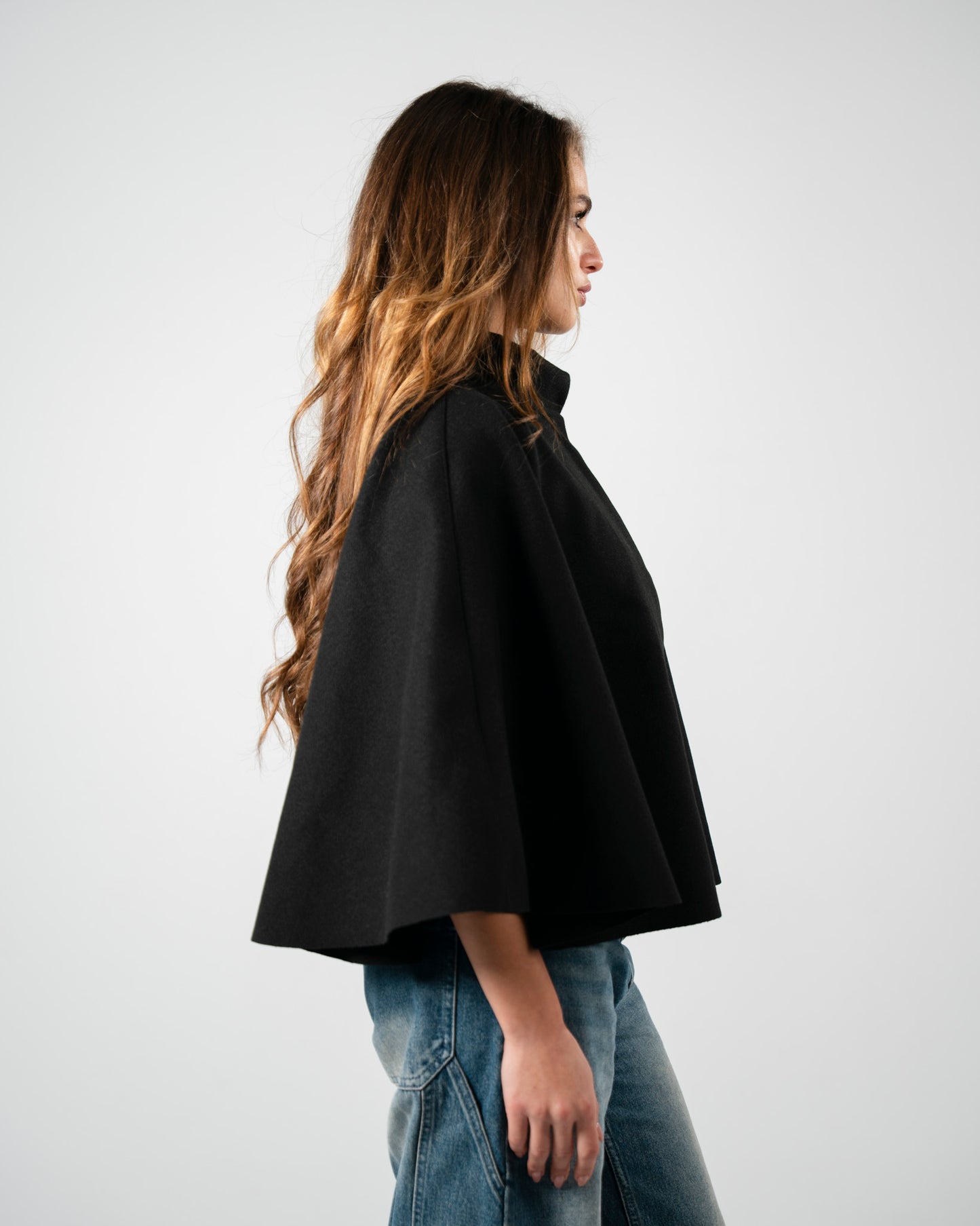 Black Cape Coat