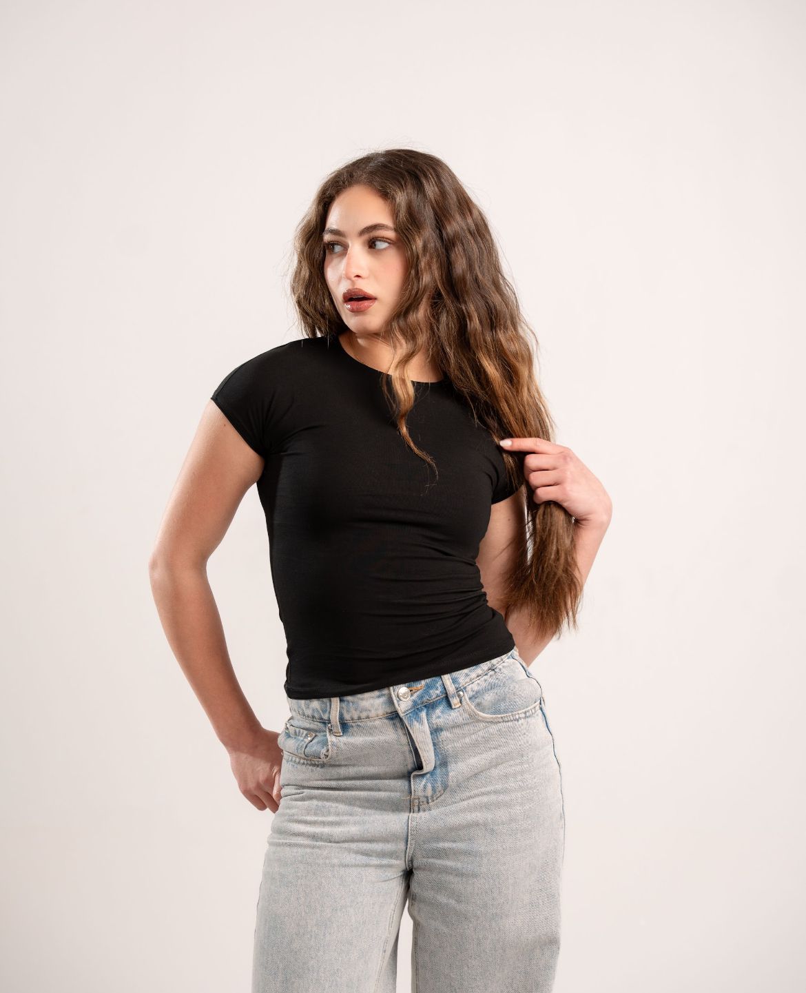 Black Sleeveless Baby Tee
