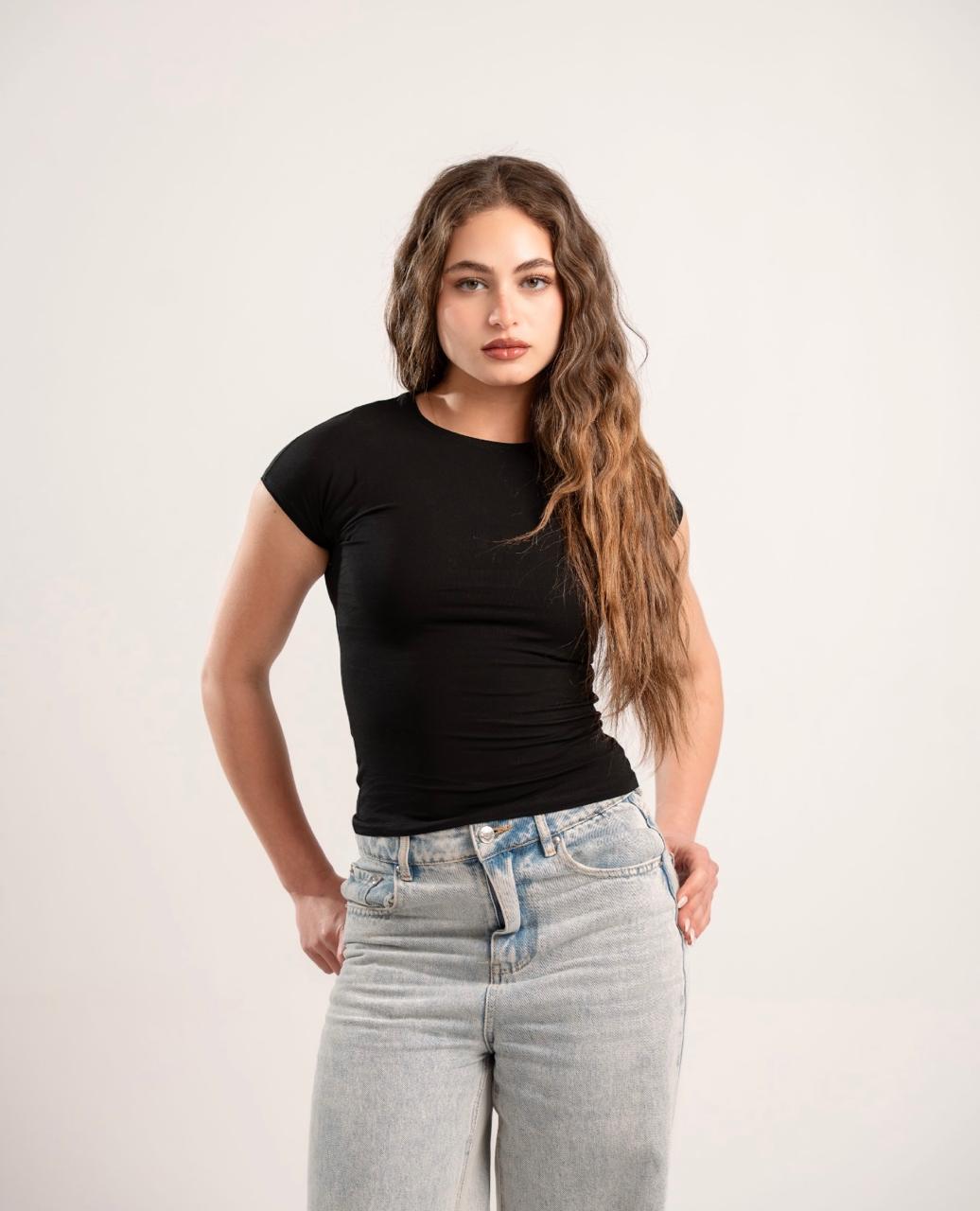 Black Sleeveless Baby Tee